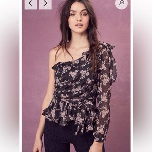 For Love & Lemons Women's 
One Shoulder Blouse